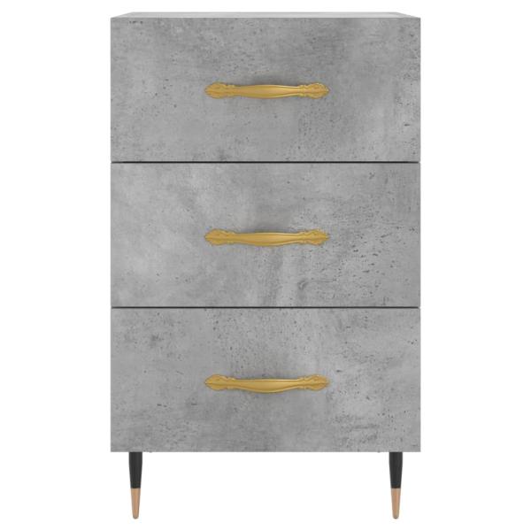 Nachttisch Betongrau 40x40x66 cm Holzwerkstoff