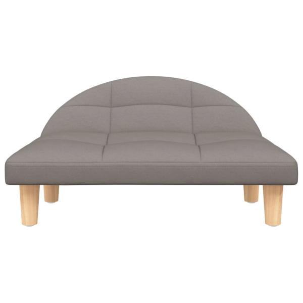 Hundebett Taupe 70x52x30 cm Stoff