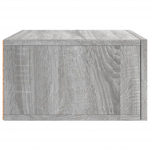 Wand-Nachttisch Grau Sonoma 35x35x20 cm