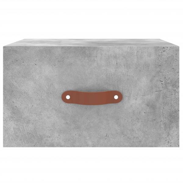 Wand-Nachttisch Betongrau 35x35x20 cm