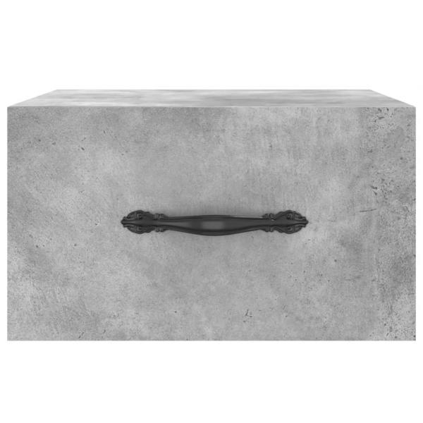 Wand-Nachttische 2 Stk. Betongrau 35x35x20 cm