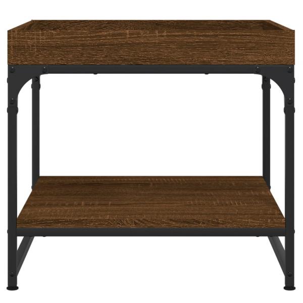 Couchtisch Braun Eichen-Optik 49,5x49,5x45 cm Holzwerkstoff