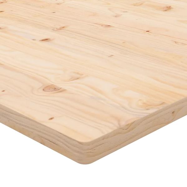Tischplatte 90x90x2,5 cm Massivholz Kiefer Quadratisch