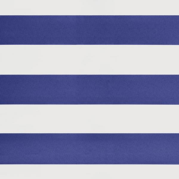 Markise Einziehbar Blau und Weiß 3x2,5 m Stoff und Aluminium
