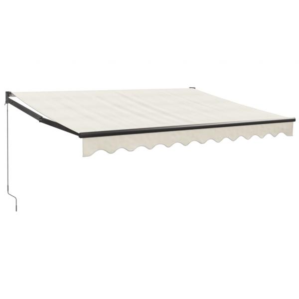 Markise Einziehbar Creme 3x2,5 m Stoff und Aluminium