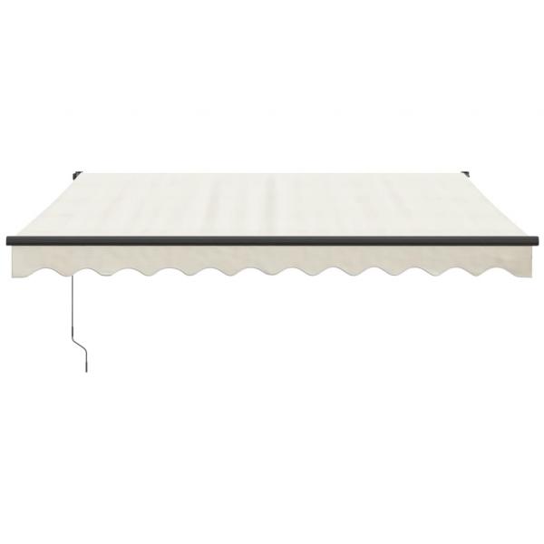 Markise Einziehbar Creme 3x2,5 m Stoff und Aluminium