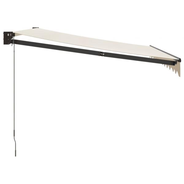 Markise Einziehbar Creme 3x2,5 m Stoff und Aluminium