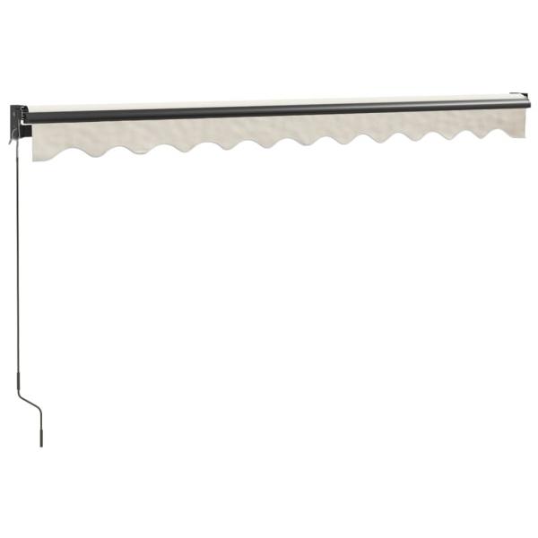 Markise Einziehbar Creme 3x2,5 m Stoff und Aluminium