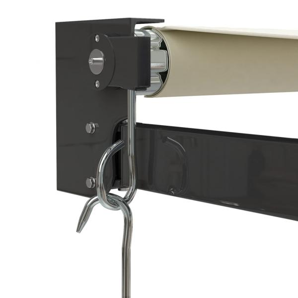 Markise Einziehbar Creme 3x2,5 m Stoff und Aluminium