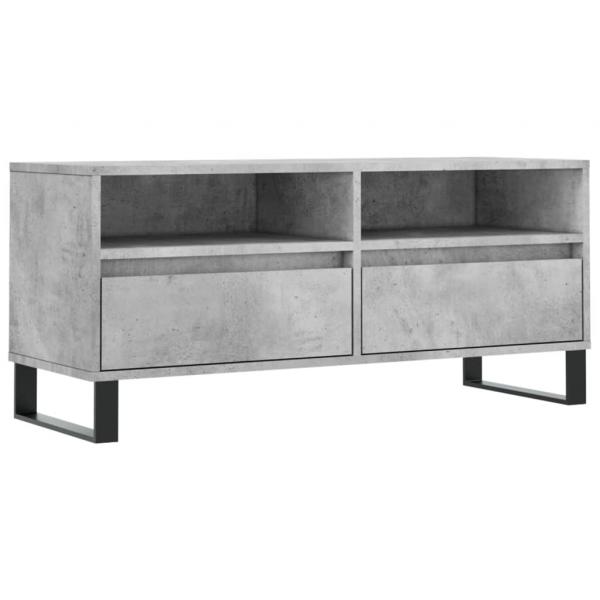 TV-Schrank Betongrau 100x34,5x44,5 cm Holzwerkstoff