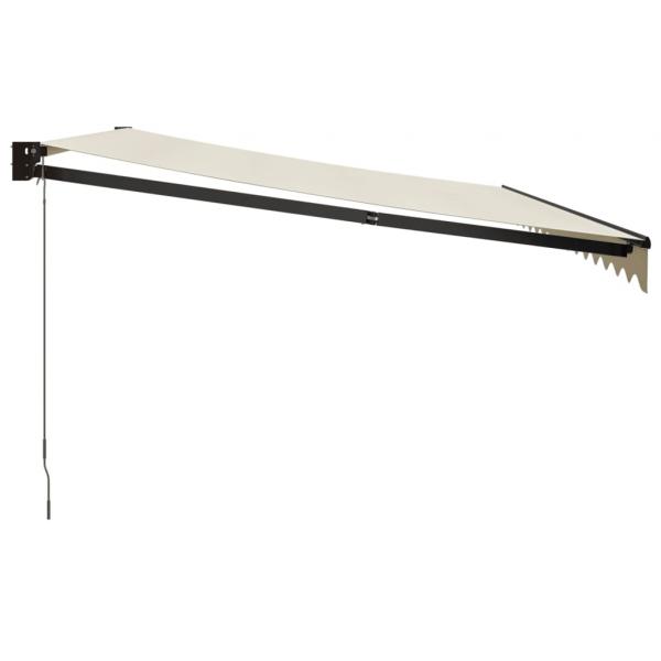 Markise Einziehbar Creme 4x3 m Stoff und Aluminium