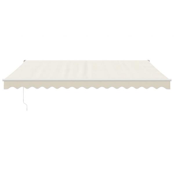 Markise Einziehbar Creme 4,5x3 m Stoff und Aluminium