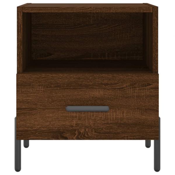 Nachttische 2Stk. Braun Eichen-Optik 40x35x47,5cm Holzwerkstoff