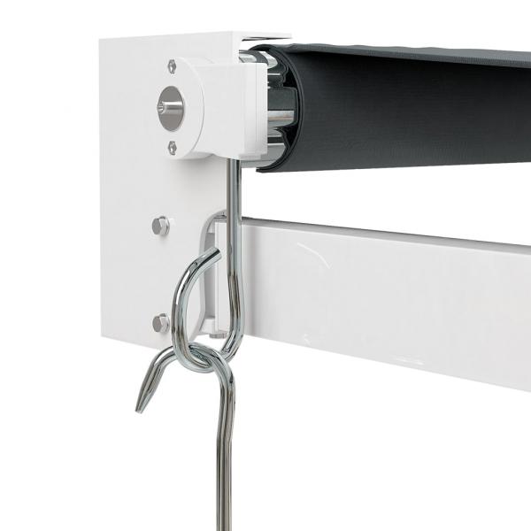 Markise Einziehbar Anthrazit 4,5x3 m Stoff und Aluminium