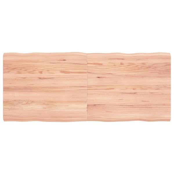 ARDEBO.de - Tischplatte 120x50x(2-4) cm Massivholz Behandelt Baumkante
