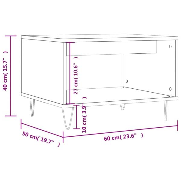 Couchtisch Betongrau 60x50x40 cm Holzwerkstoff