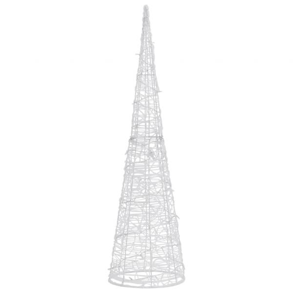 LED-Kegel Acryl Weihnachtsdeko Pyramide Blau 90 cm