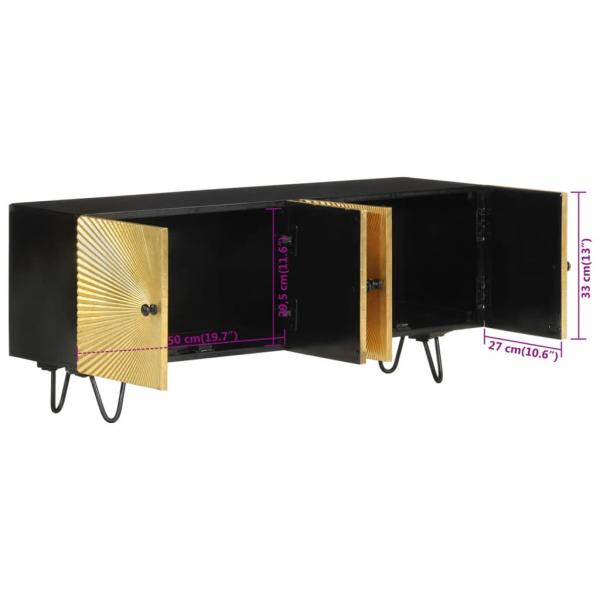 TV-Schrank 110x30x45 cm Massivholz Mango