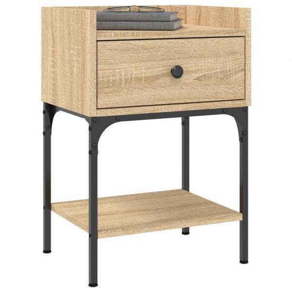 Nachttische 2 Stk. Sonoma-Eiche 40,5x31x60 cm Holzwerkstoff