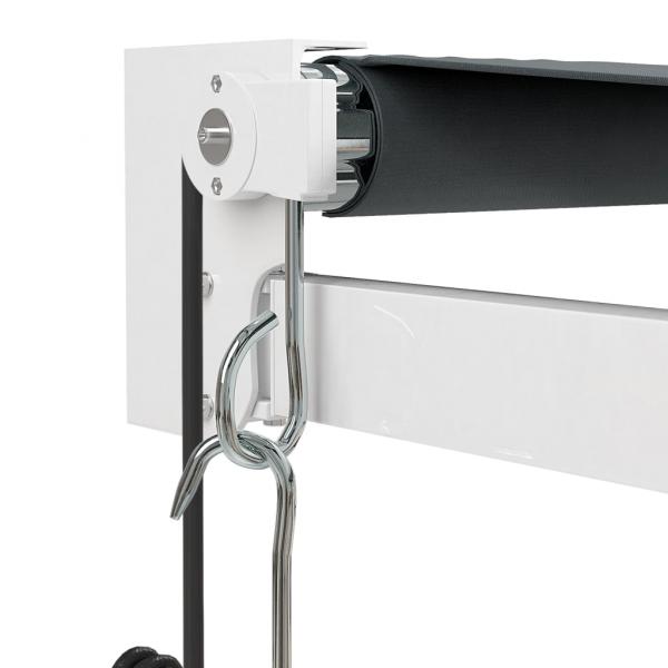 Elektrische Markise mit Kurbel Anthrazit 4,5x3 m