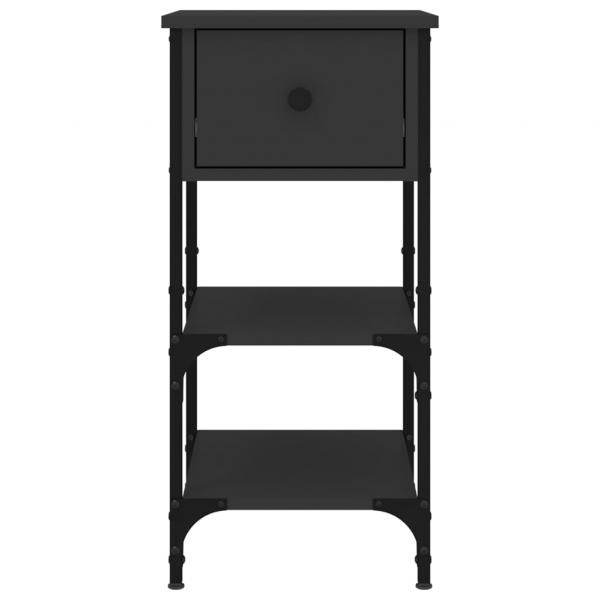 Nachttische 2 Stk. Schwarz 34x36x70 cm Holzwerkstoff