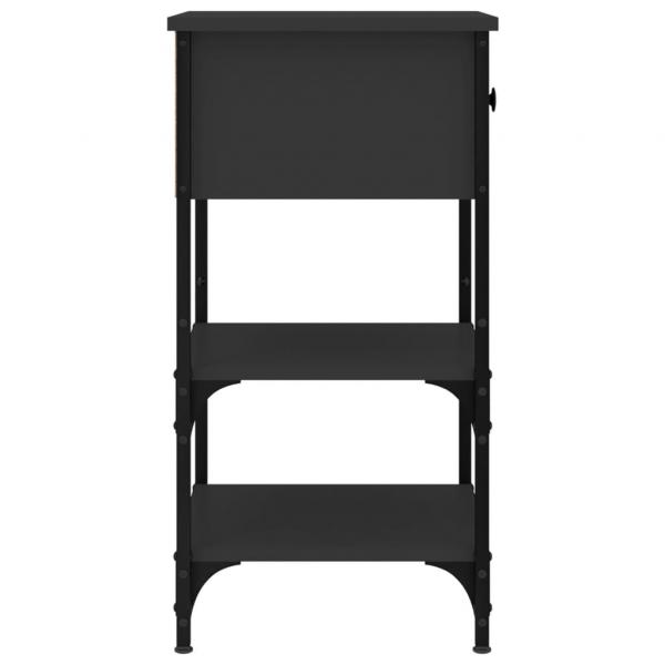 Nachttische 2 Stk. Schwarz 34x36x70 cm Holzwerkstoff