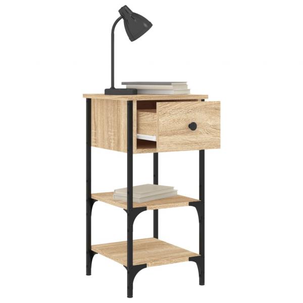 Nachttische 2 Stk. Sonoma-Eiche 34x36x70 cm Holzwerkstoff