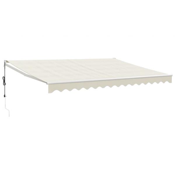 Elektrische Markise mit Kurbel Creme 4,5x3 m