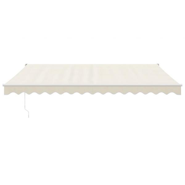 Elektrische Markise mit Kurbel Creme 4,5x3 m