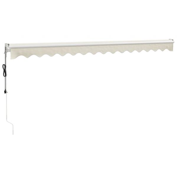 Elektrische Markise mit Kurbel Creme 4,5x3 m