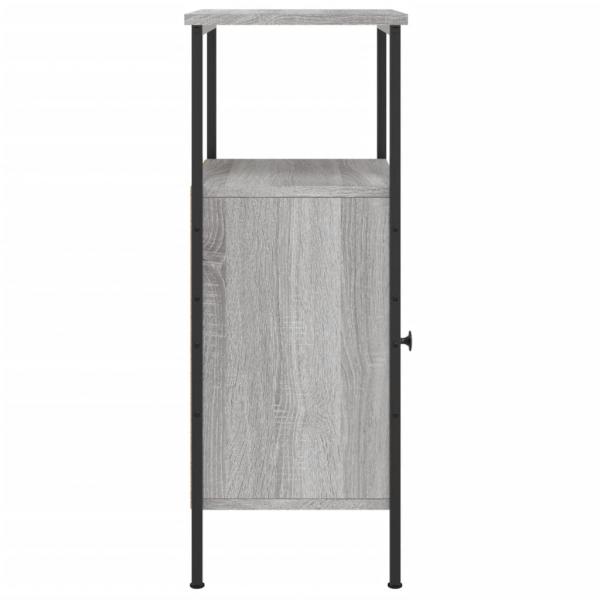 Nachttische 2 Stk. Grau Sonoma 41x31x80 cm Holzwerkstoff