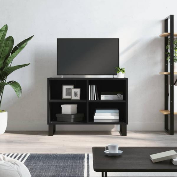 ARDEBO.de - TV-Schrank Schwarz 69,5x30x50 cm Holzwerkstoff