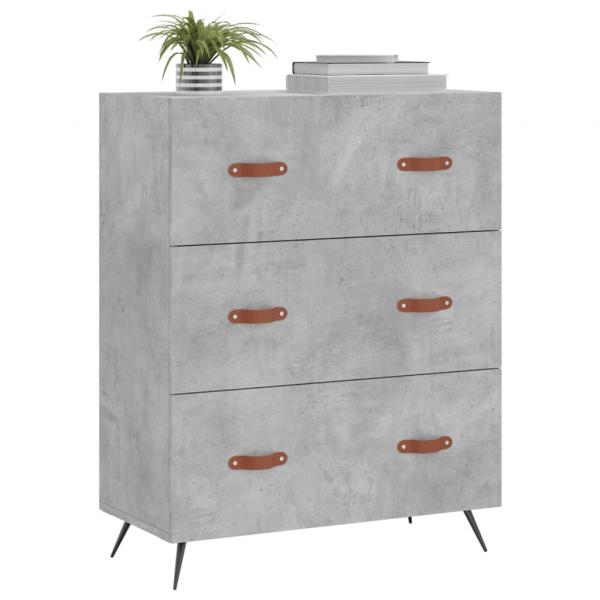 Kommode Betongrau 69,5x34x90 cm Holzwerkstoff