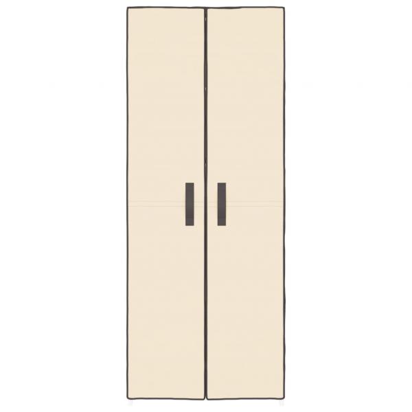 Schuhschrank Creme 60x30x166 cm Stoff