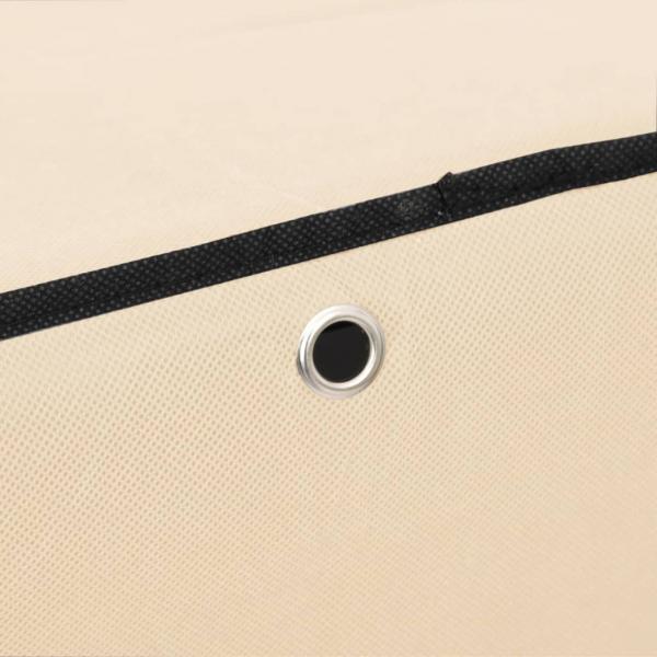 Schuhschrank Creme 60x28x90 cm Stoff