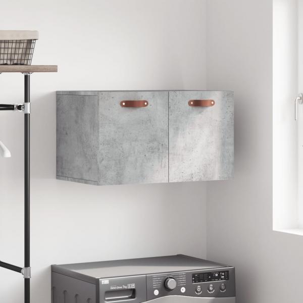 ARDEBO.de - Wandschrank Betongrau 60x36,5x35 cm Holzwerkstoff