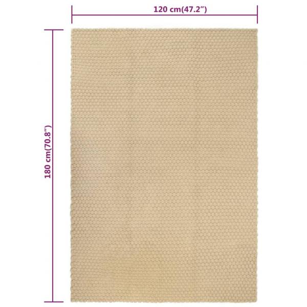 Teppich Rechteckig Natur 120x180 cm Baumwolle