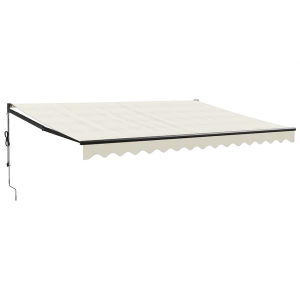Elektrische Markise mit Kurbel Creme 4,5x3 m