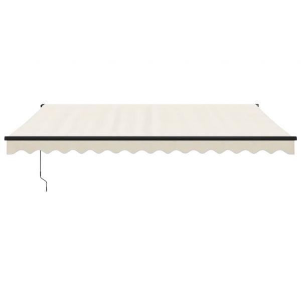 Elektrische Markise mit Kurbel Creme 4,5x3 m