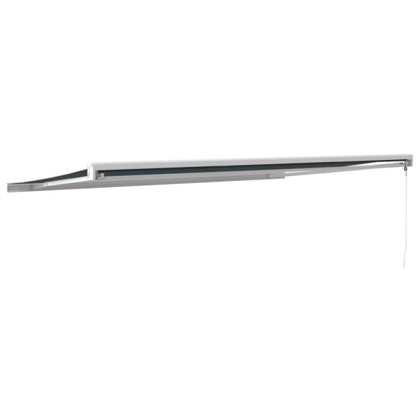 ARDEBO.de - Markise Einziehbar Anthrazit 5x3 m Stoff und Aluminium