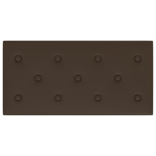 Wandpaneele 12 Stk. Braun 60x30 cm Kunstleder 2,16 m²