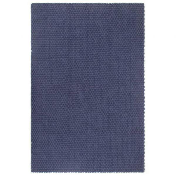 ARDEBO.de - Teppich Rechteckig Marineblau 160x230 cm Baumwolle