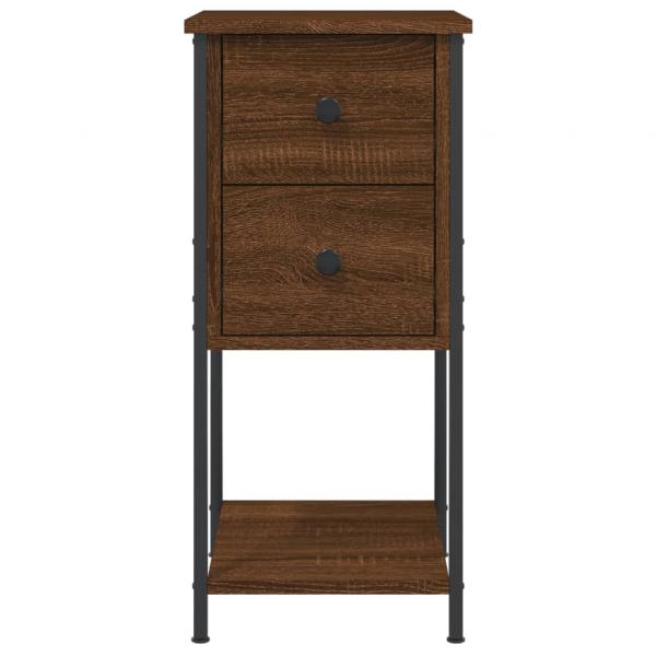 Nachttische 2 Stk. Braun Eichen-Optik 32x42x70 cm Holzwerkstoff