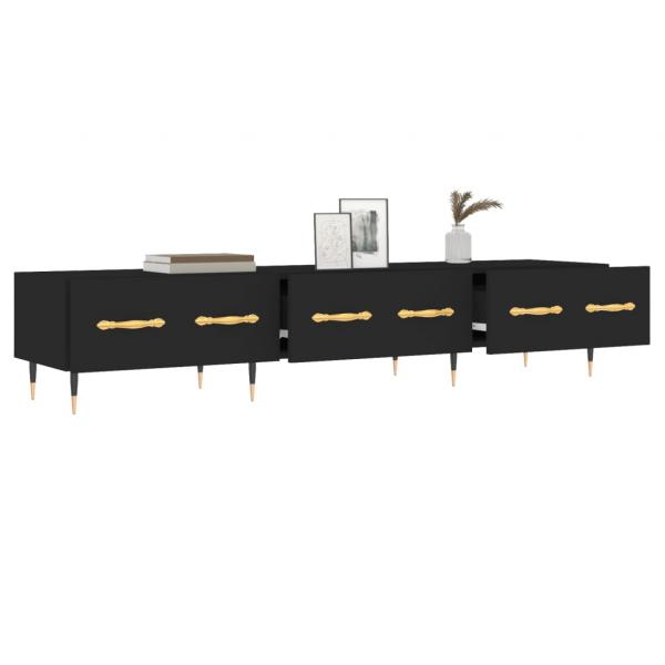 TV-Schrank Schwarz 150x36x30 cm Holzwerkstoff