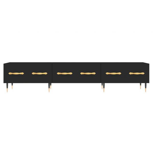 TV-Schrank Schwarz 150x36x30 cm Holzwerkstoff