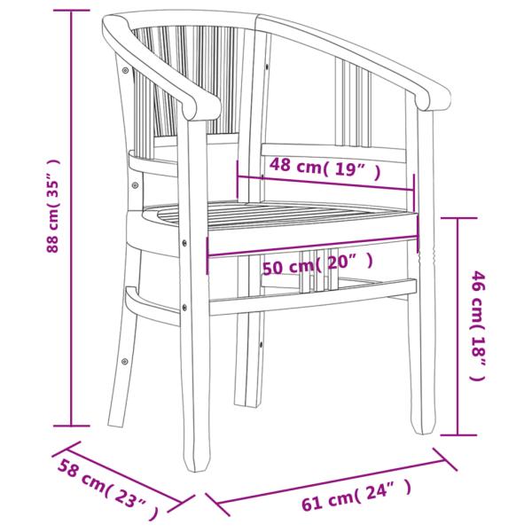 ARDEBO.de - 5-tlg. Garten-Essgruppe Massivholz Teak