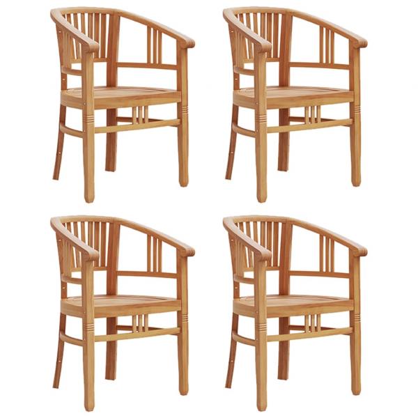 5-tlg. Garten-Essgruppe Massivholz Teak