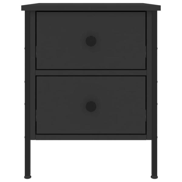 Nachttische 2 Stk. Schwarz 40x42x50 cm Holzwerkstoff