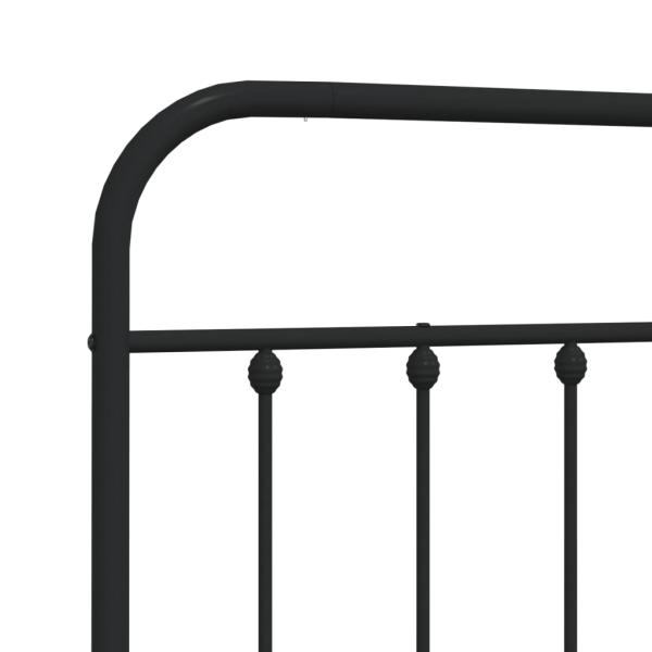 ARDEBO.de - Kopfteil Metall Schwarz 100 cm