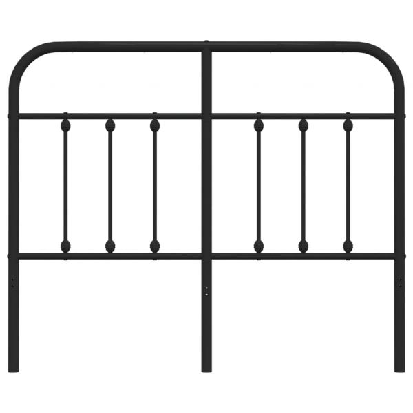 Kopfteil Metall Schwarz 120 cm